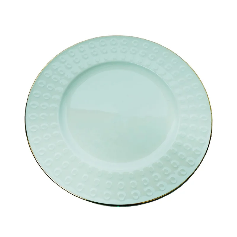 PLATE QUARTER 7.5INCH IR CIRCLE EMBOSSED A