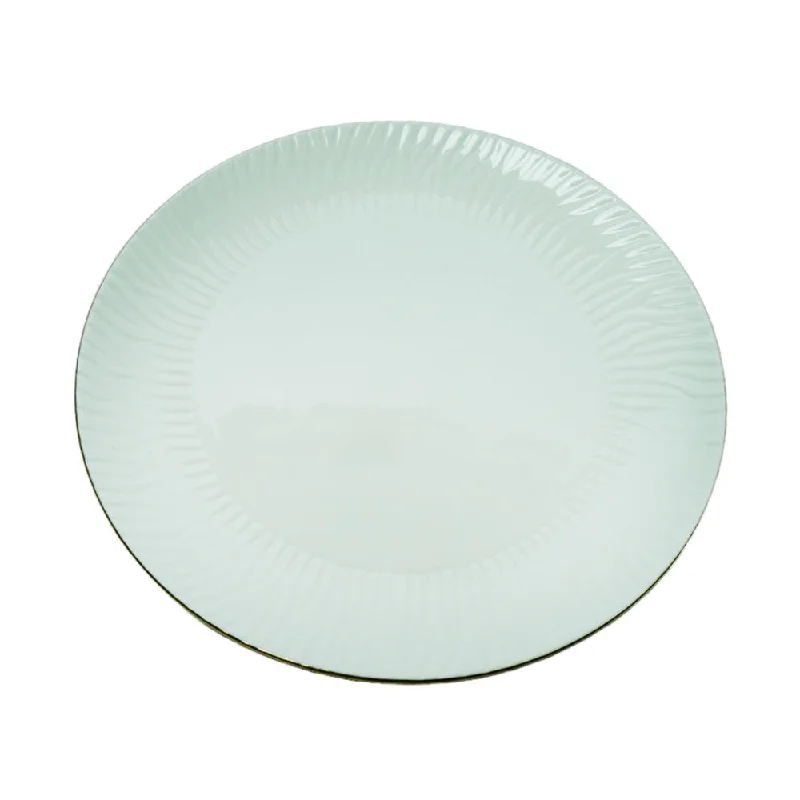 PLATE QUARTER 9INCH IR ZEBRA EMBOSSED B